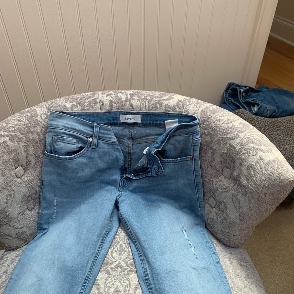 Level 99 Women's Light Blue Skinny Jeans
